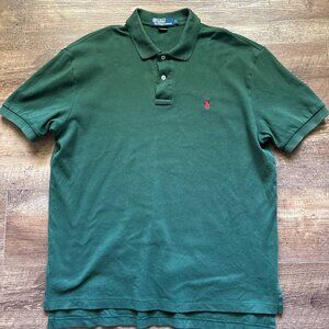 POLO Ralph Lauren Hunter Green polo shirt LARGE
